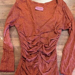 Michael Stars Shine Vneck Long Sleeve